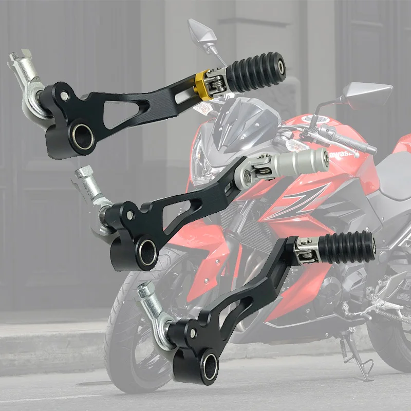 دراجة نارية كاواساكي Z250 Z300 نينجا 250R نينجا 300 EX 250R من الألمونيوم قابلة للتعديل قابلة للطي مع ناقل الحركة بدواسة تغيير السرعة