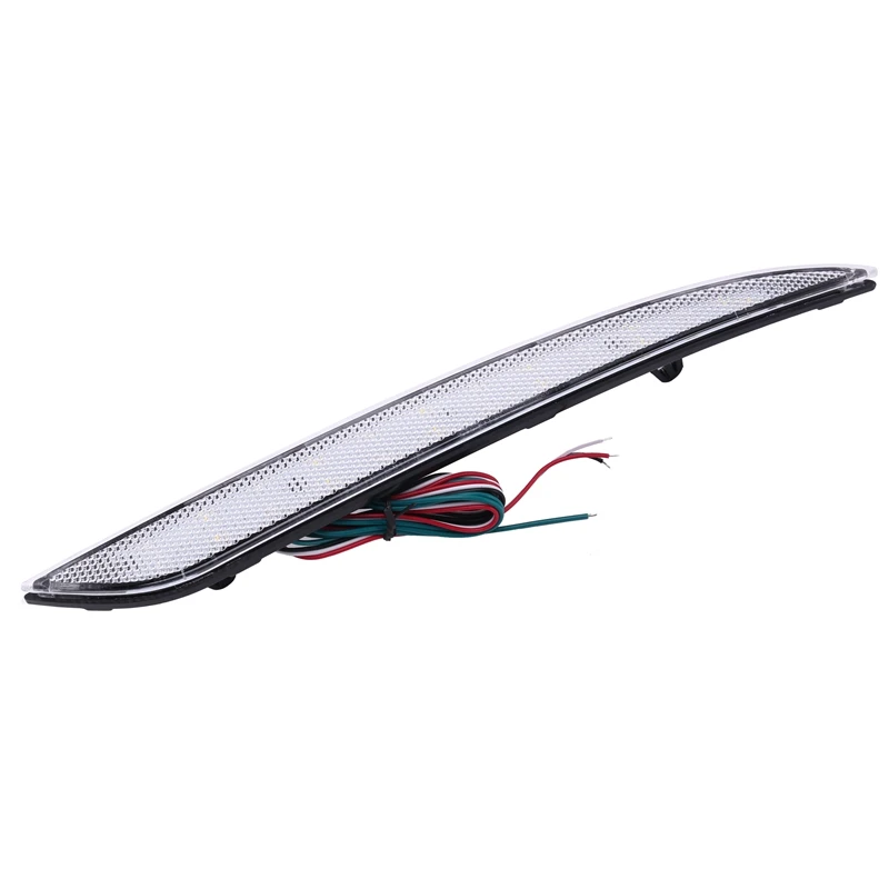 

Car 12V LED White Light Rear Bumper Brake Lights Waterproof Driving Stop Tail Lamps for Tesla Model S 2012-2020