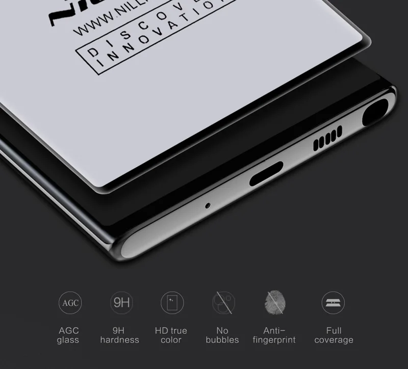 Защитное стекло Nillkin 3D DS + CP Max закаленное для Samsung Galaxy Note 10 Plus полноэкранное