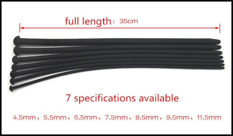 Удлиненные силиконовые уретральные затычки для взрослых Эротические товары