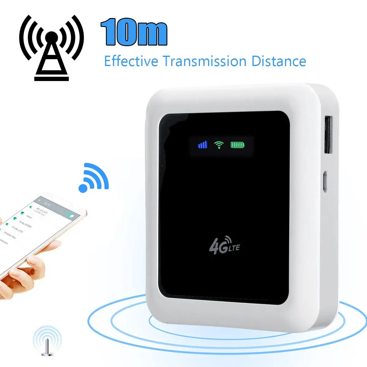 Портативный 4G Wi-Fi роутер мини Lte роутер 5200mAh аккумулятор банк питания Карманный хот-спот автомобильный мобильный с слотом для sim-карты