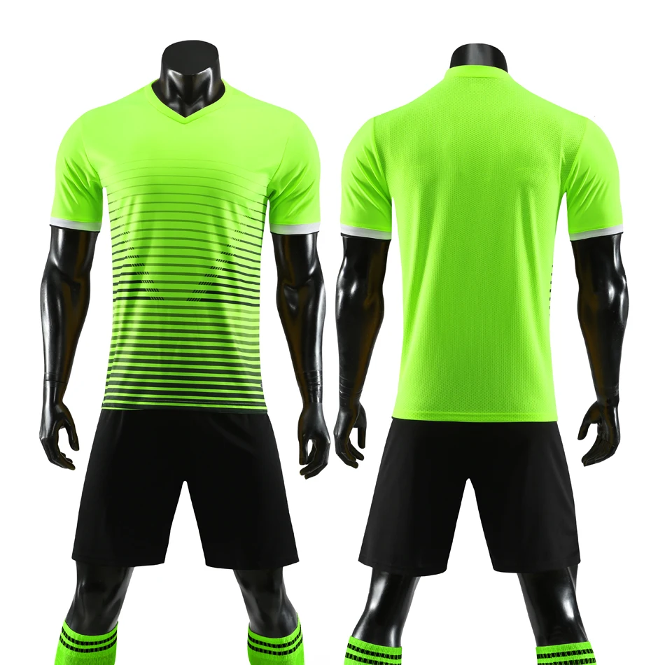 

New 2019 Football Jerseys and Shorts Kits For Adult Kid Boys Girls Custom Soccer Uniforms Football Training Tracksuit Breathable