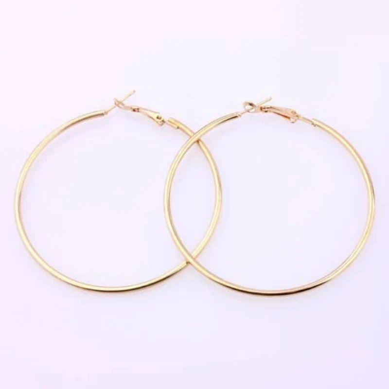 1 пара панк гипербола преувеличение для ночного клуба сплав Золотая круглая