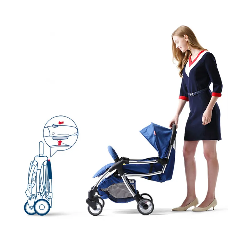 Модная детская коляска на колесиках может сидеть лежать фолдл портативная