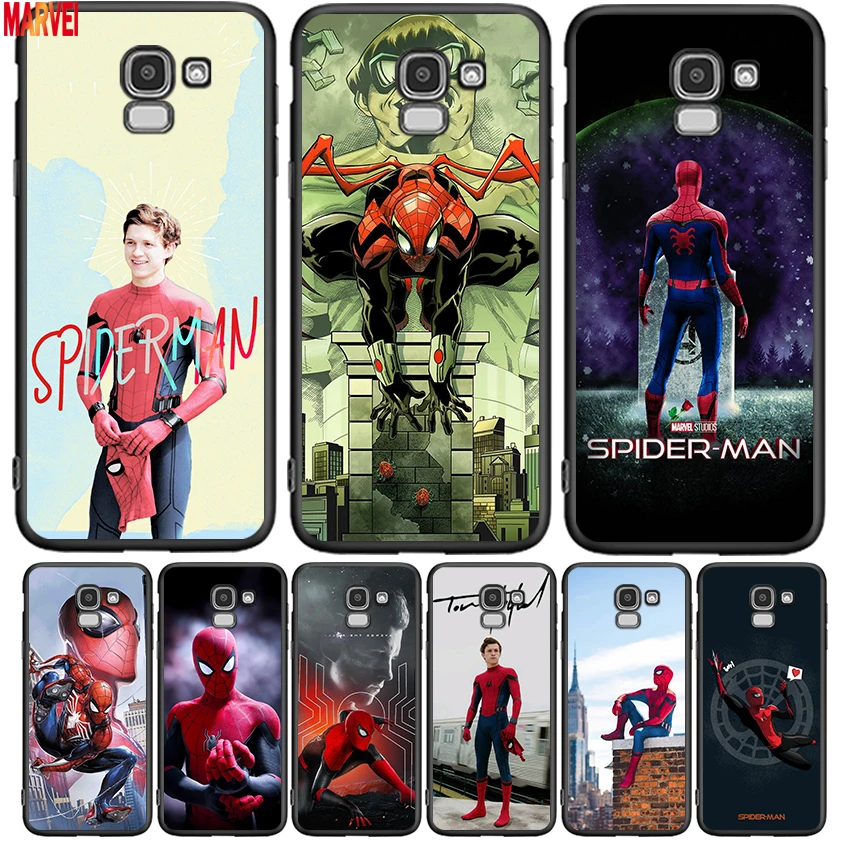 

Cool Marvel SpiderMan Art For Samsung J8 J7 Duo J730 J6 J5 J530 J4 J3 J330 J2 Core Star Prime 2018 EU Plus Black Phone Case