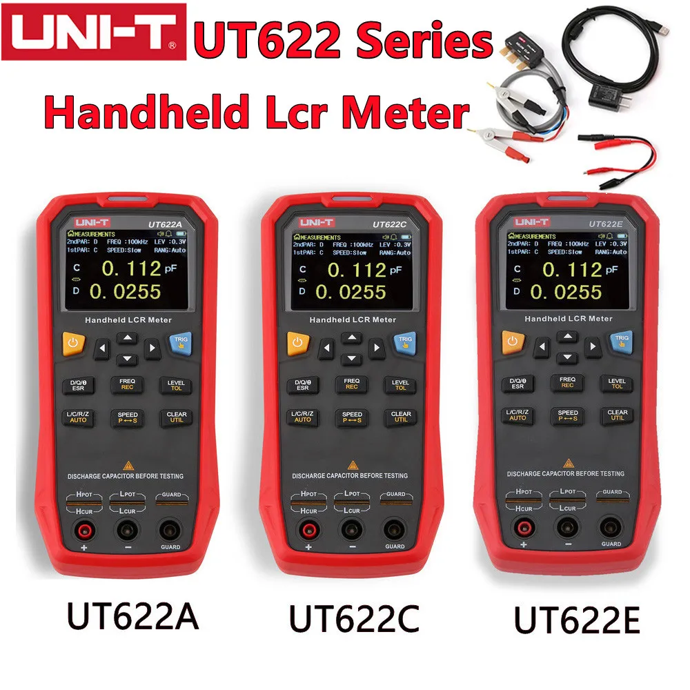 Ручной мультиметр UT622E/UT622C/UT622A измерители LCR с ЖК дисплеем цифровой мост