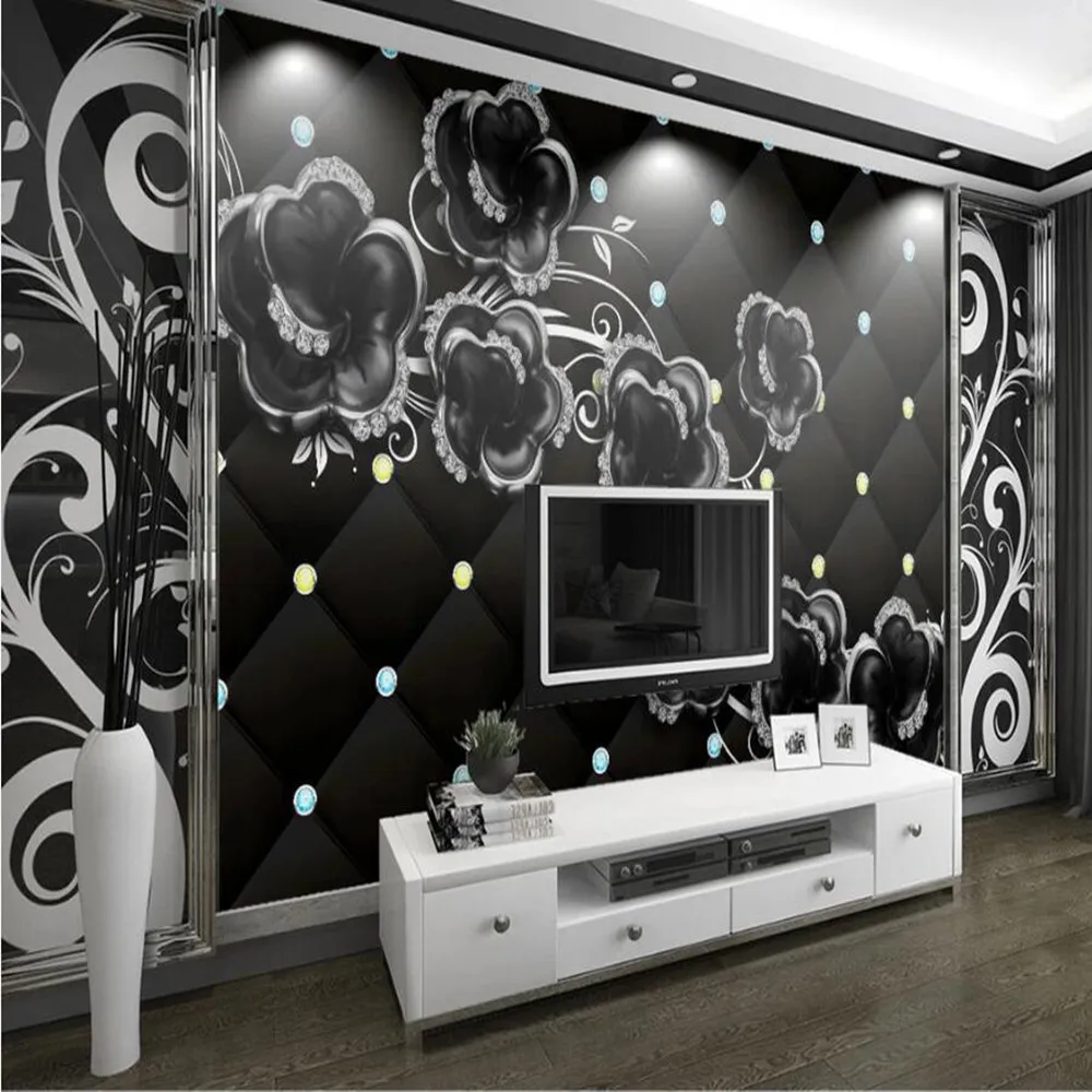 milofi custom large wallpaper mural 3D fashion color feather texture art TV background | Обустройство дома