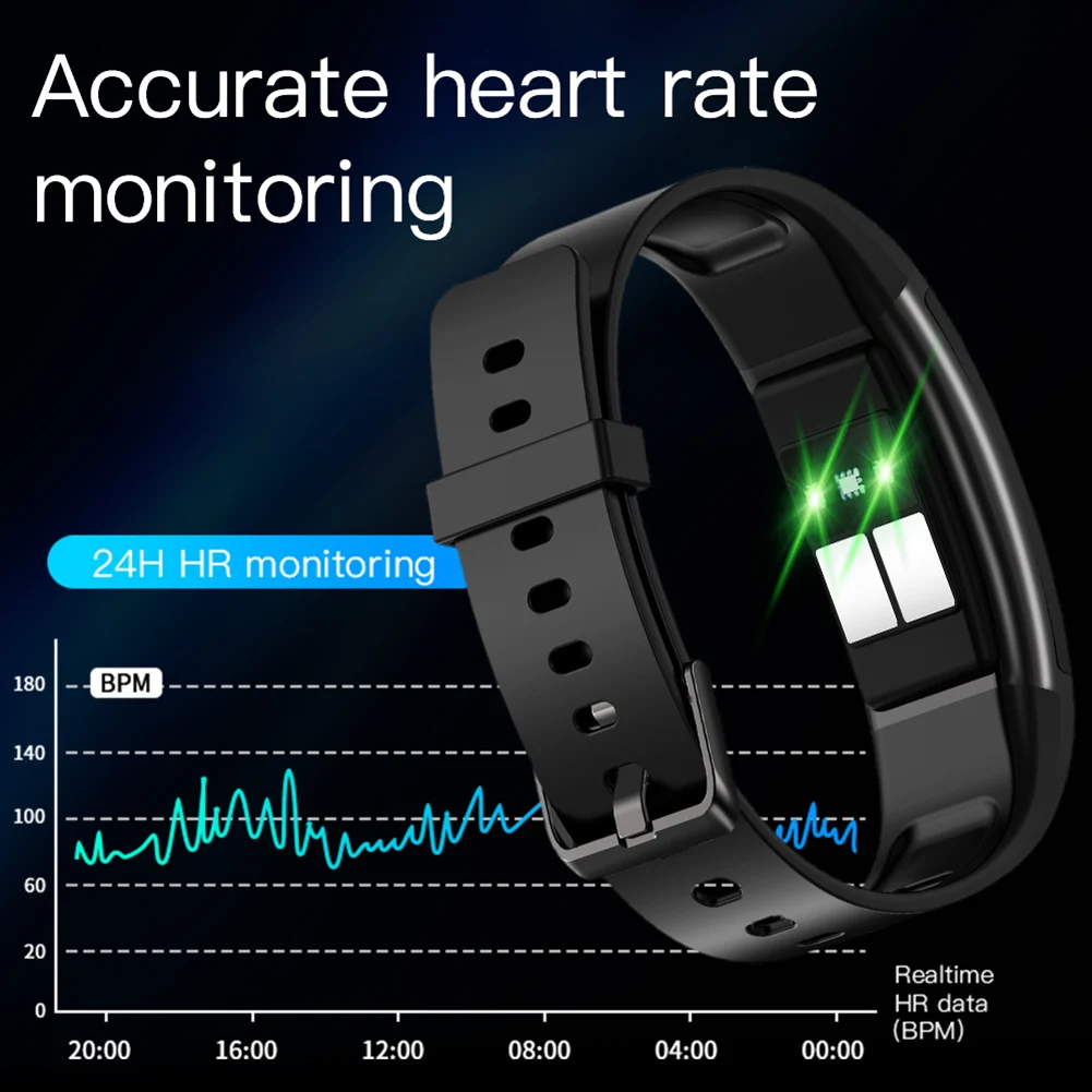 

Smart Bracelet Body Temperature Phone Message Reminder Step Count Keep Fit Bracelet NK-Shopping