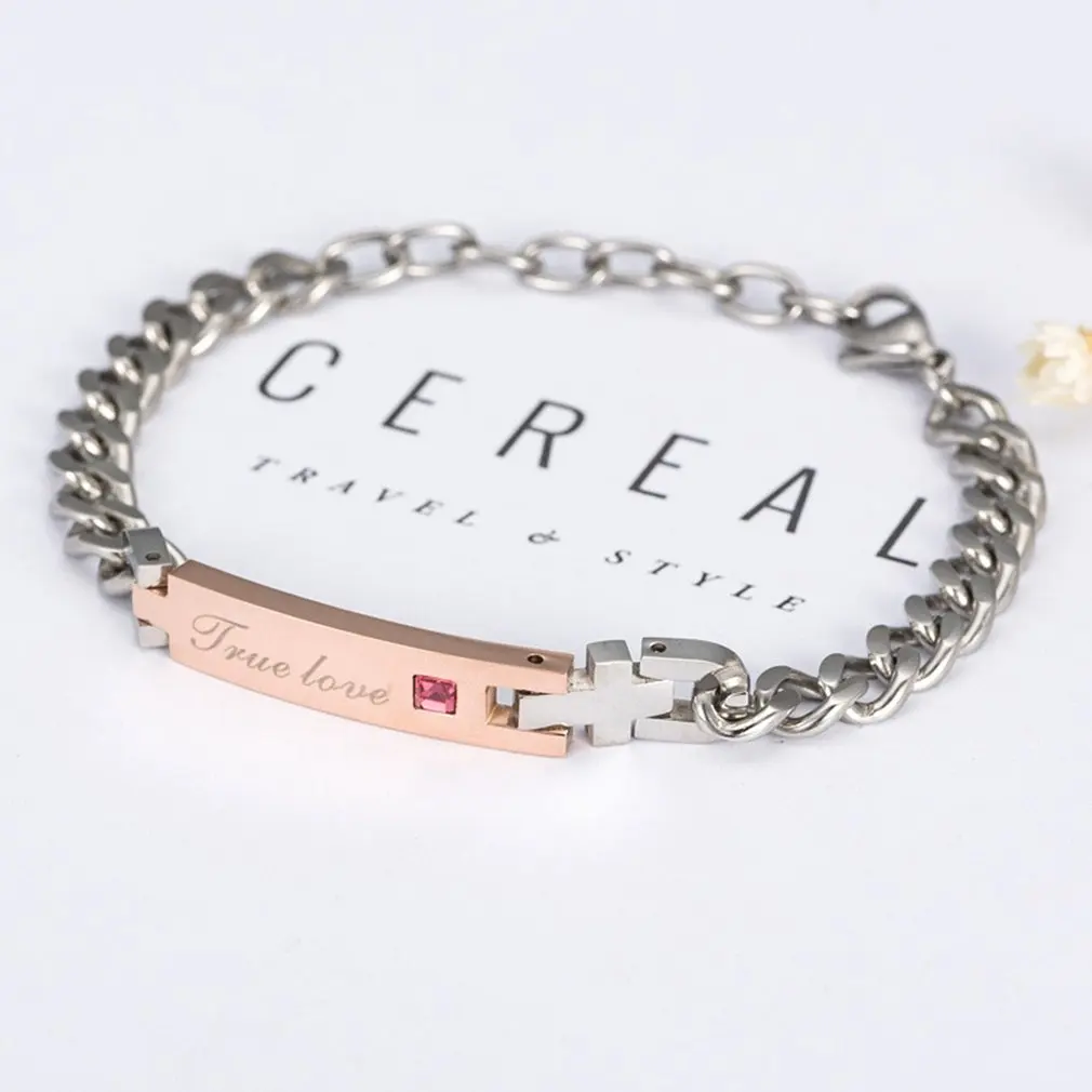 Модные Парные браслеты настоящая любовь цепочка подходящие для мужчин и женщин