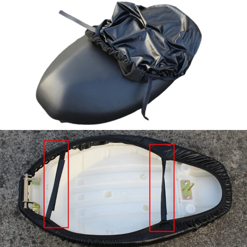 

Universal Motorbike Seat Cover with Elastic Strap E-bike Rainpeoof Sleeve Cover Waterproof Outdoor Protection