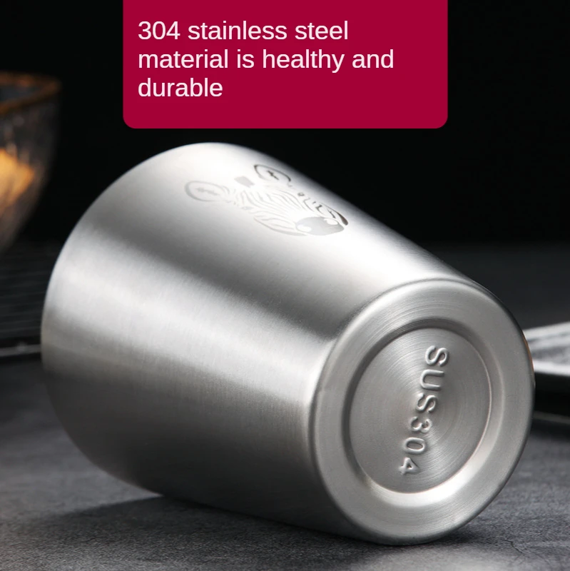

304 Stainless Steel Beer Mug Coffee Cup Mugs Tea Cup Stainless Steel Cup Cute Cup Double Wall Mug Stainless Steel Cup