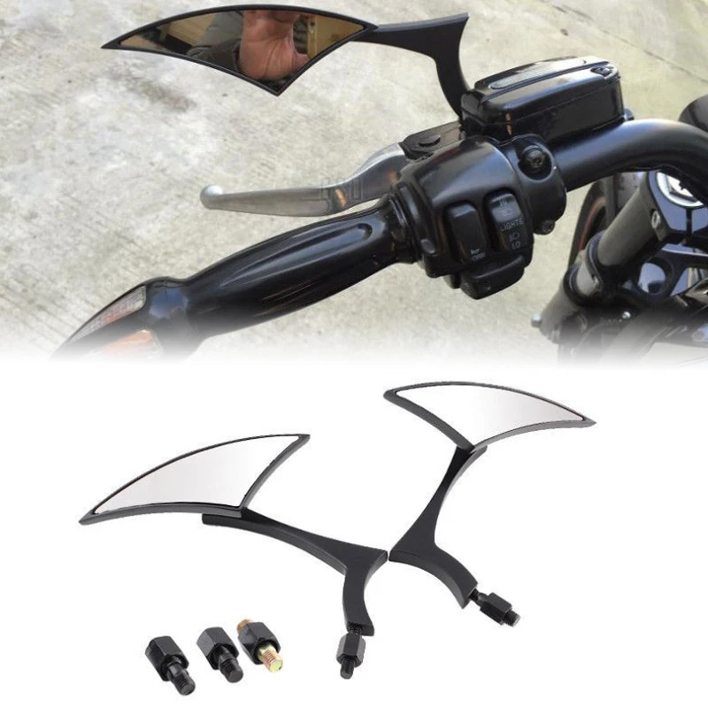 

Universal Blade Motorcycle Rearview Side Mirrors For Honda Yamaha Kawasaki Suzuki Harley Touring Cruiser Chopper Street Bike