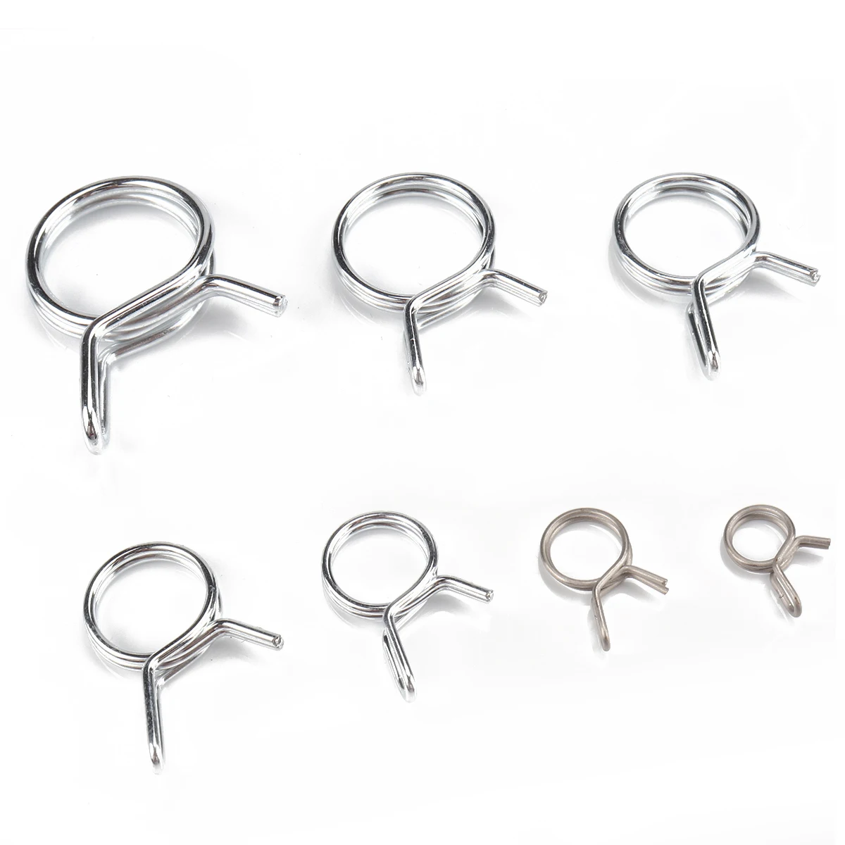 

70Pcs Spring clamps A2389 Assortment Double Wire Replacement Motorcycles