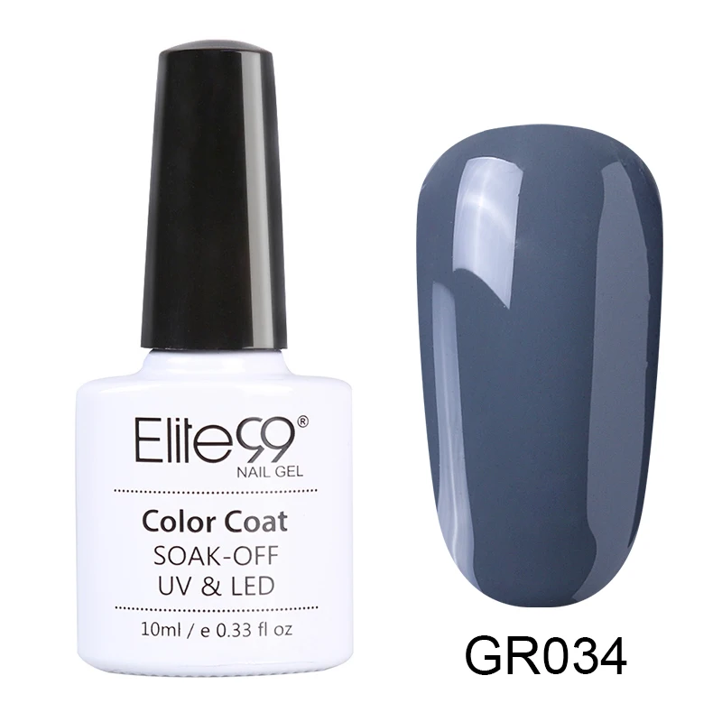 GR034 Elite99 10ml Avocado Gel Nail Polish Vernis Semi Permanant UV Nail Gel Primer Soak Off Nail Art Gel Varnish Gelpolish Manicure - Цвет: GR034