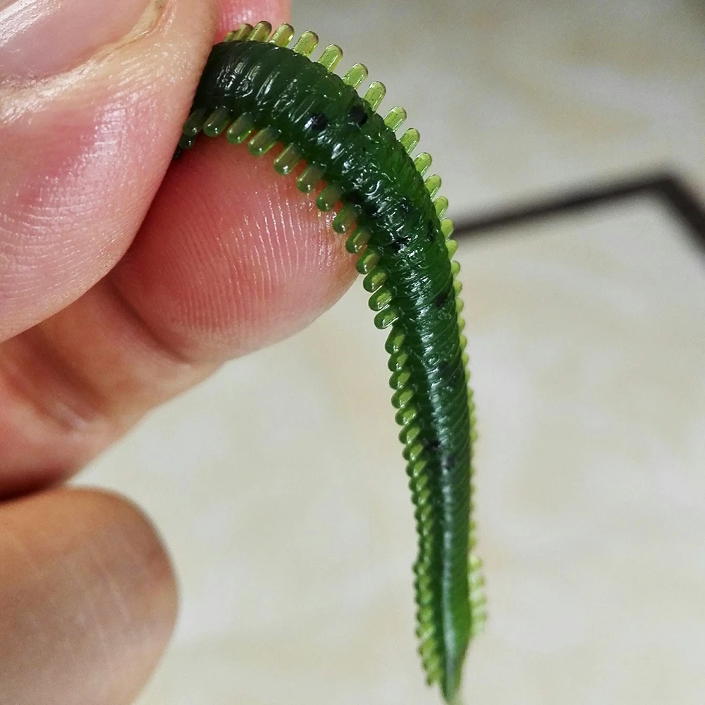 10 шт./лот TPR супер мягкие искусственные приманки рыболовные червяки крючки запах