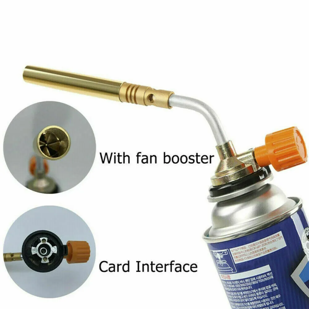 

Butane Gas 1300℃ Blow Butane Gas Blowing Torch Flamethrower Burner Home Camping Welding Barbecue Power Tool