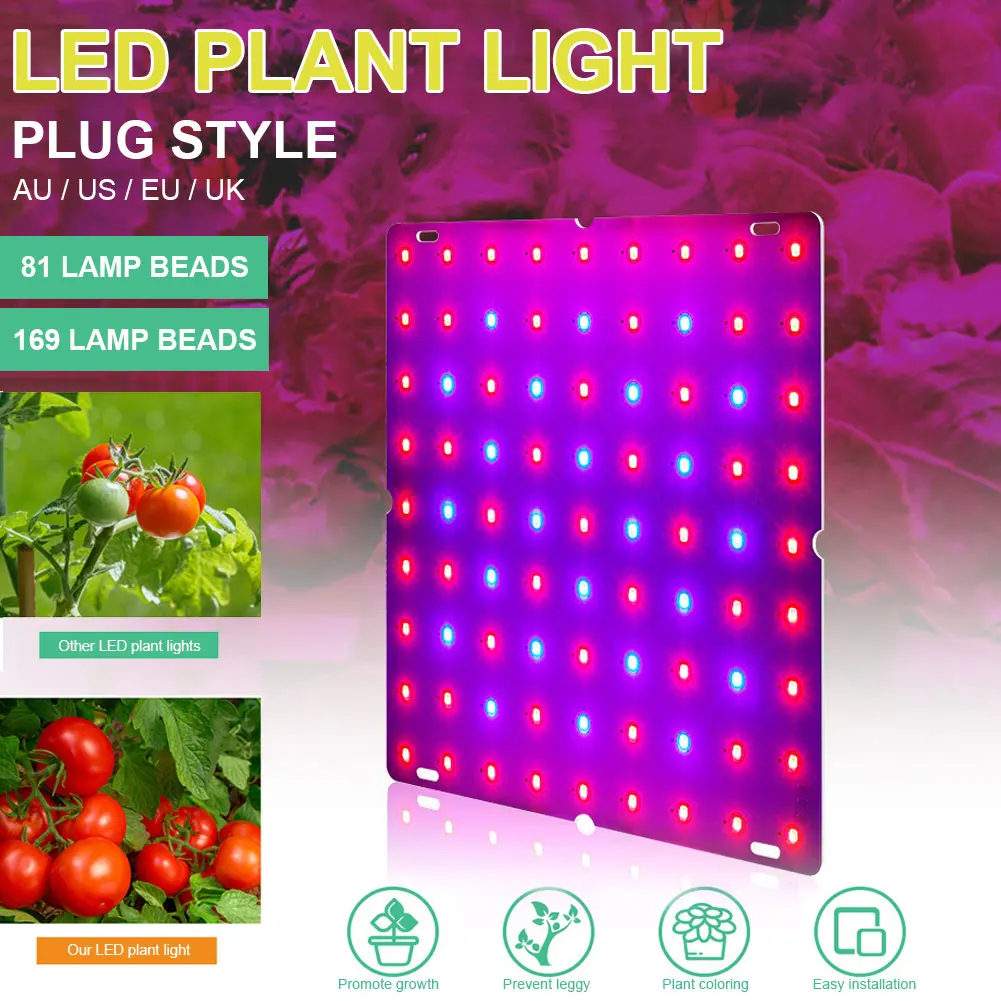 

Светодиодный светильник для выращивания растений, 265 в, лампа для выращивания комнатных растений, светильник ПА полного спектра для теплиц, ...