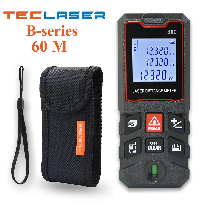 Лазерный дальномер TECLASER 40 м измерительный прибор цифровая лента дальномера