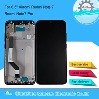 6 3 original msen for xiaomi redmi note 7 display lcd screentouch screen digitizer frame for redmi note 7 pro lcd display