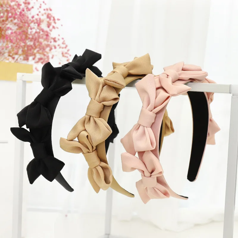 

Повязка на голову женская с маленьким бантом, аксессуар для волос в японском и корейском стиле, красный сетчатый головной убор для французс...