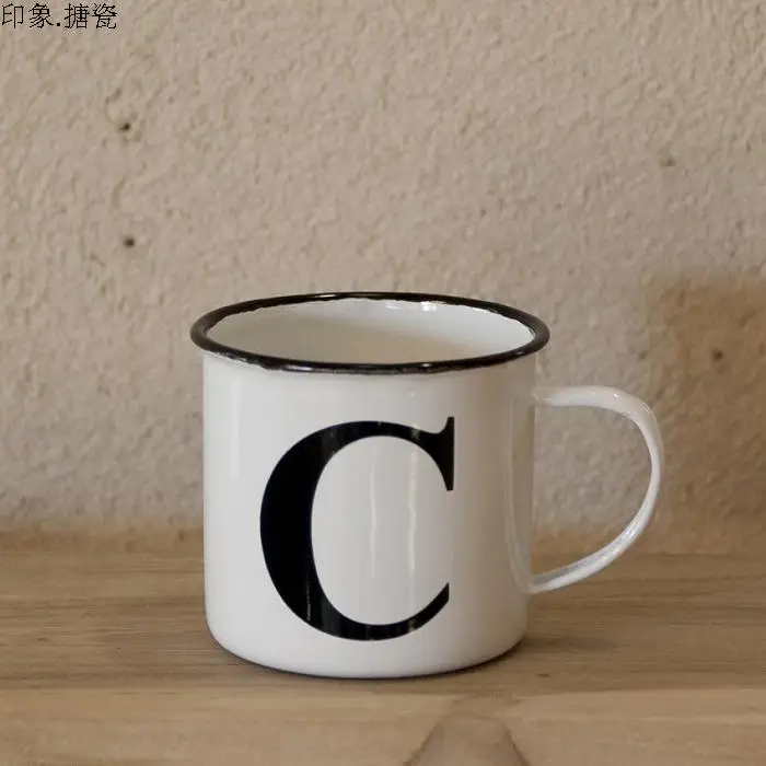 D = 9 см эмалированная японская классическая чашка с буквами для влюбленных