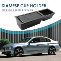 center console storage compartment tray with sliding blind roller cover for bmw 3 series e46 51167038323