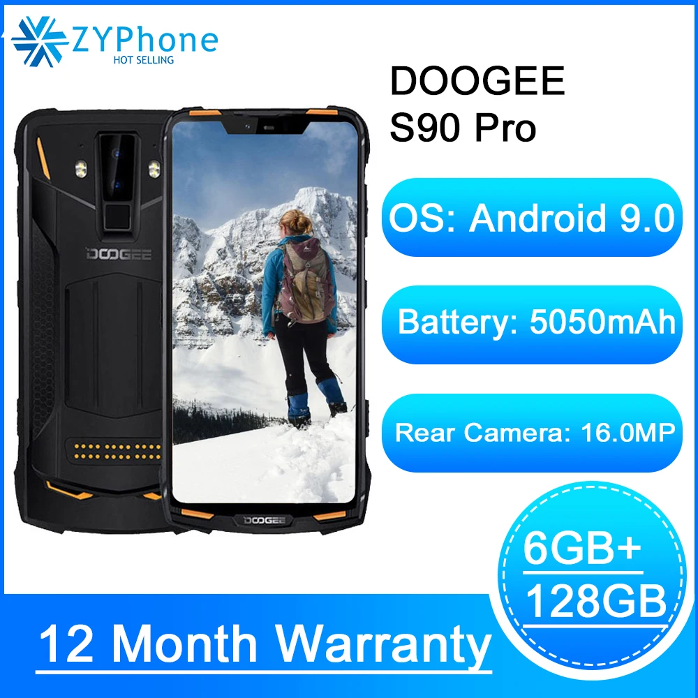 Doogee S90 Pro модульная прочный мобильный телефон IP68 Helio P70 6 18 &quotДисплей Octa Core ГБ 128 16MP