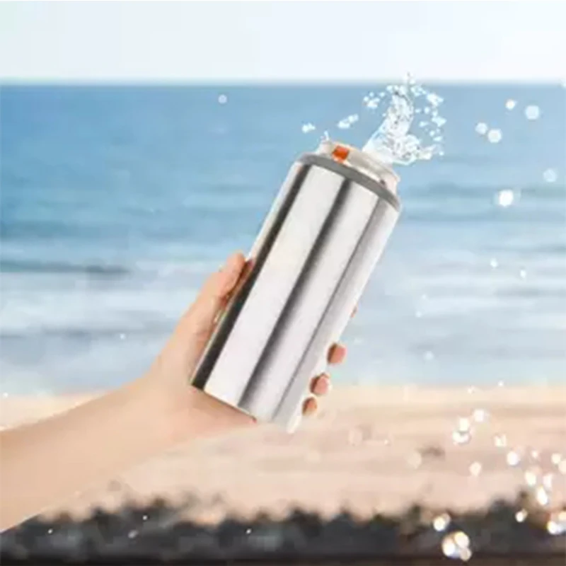 

Wholesale 12oz Cola Can Cooler Beer Holder Stainless Steel Cold Keeper Coke Cans Vacuum Insulated For Slim Skinny Bottle Double