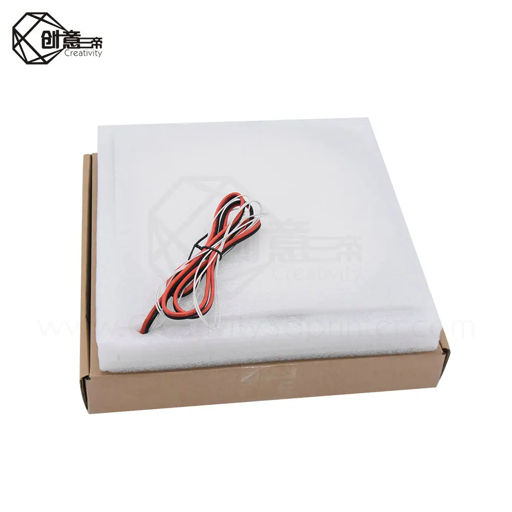 Детали для 3D принтера черная алюминиевая плита с горячей платформой 24 В 235*235 мм