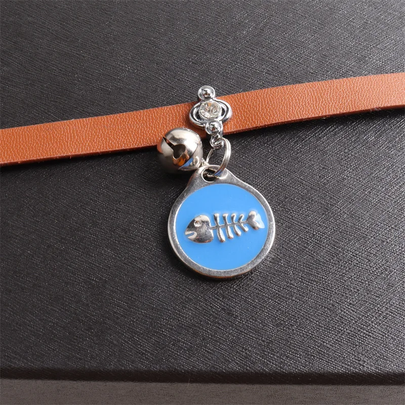 Ошейник из искусственной кожи в виде кошки металлический Регулируемый ошейник