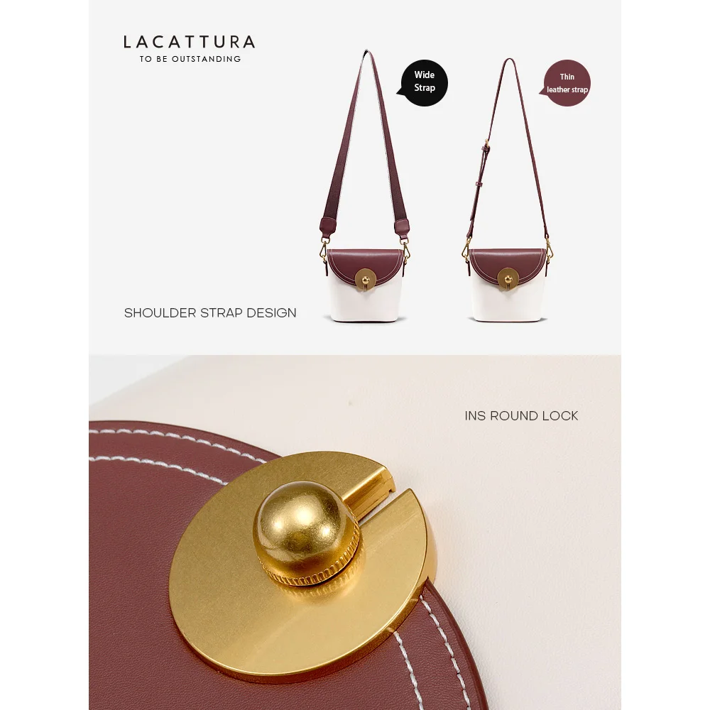 LACATTURA 2019 Маленькая женская сумка мешок модные сумки через плечо дизайнерские
