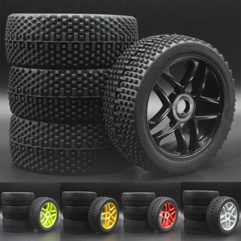 4 шт. белые черные зеленые желтые красные резиновые покрышки и пластиковые