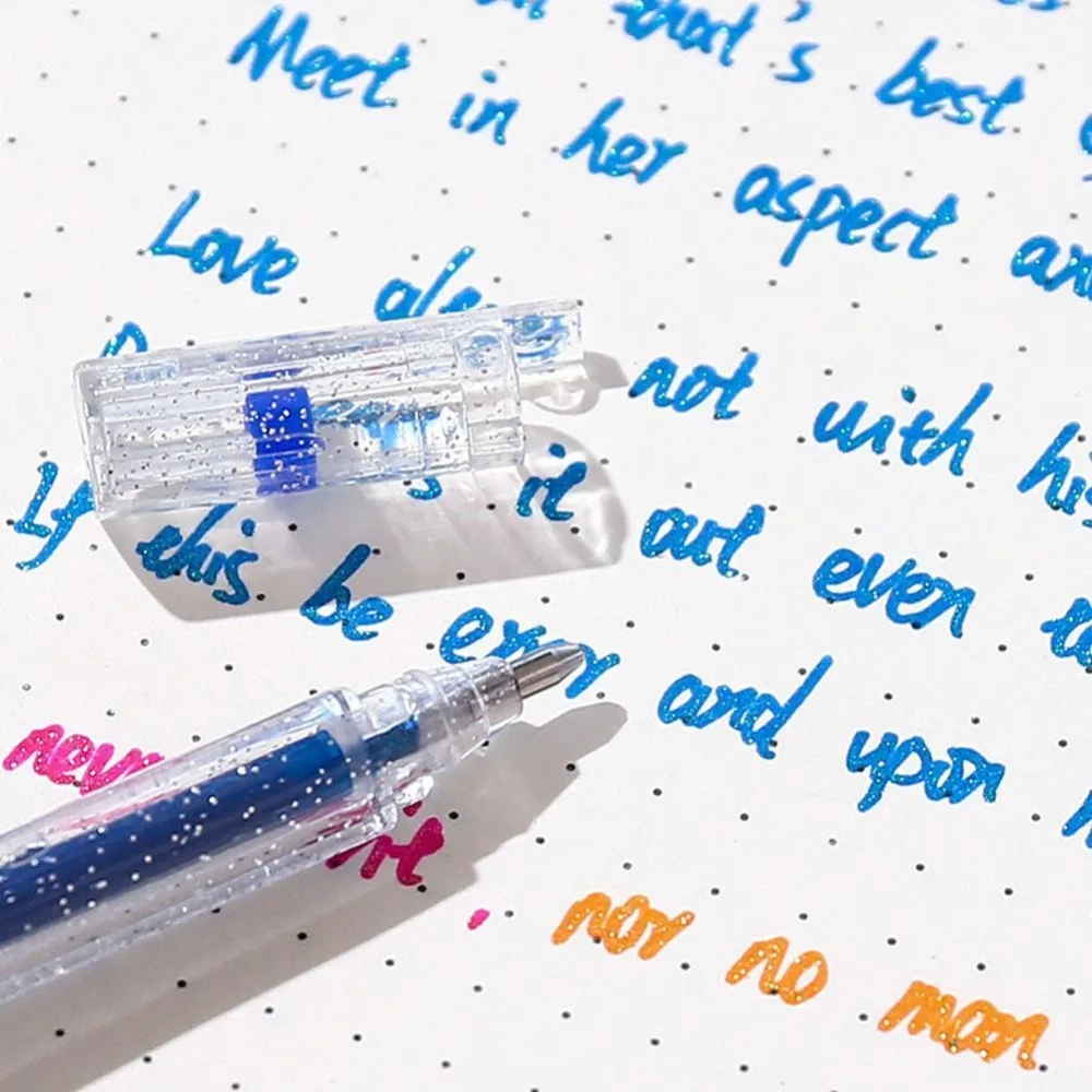 8Pcs Color Pen Gel Pen Color Pen Shiny Highlighter for Adult Crafting Doodling Drawing Student flashing Cute Highlighter