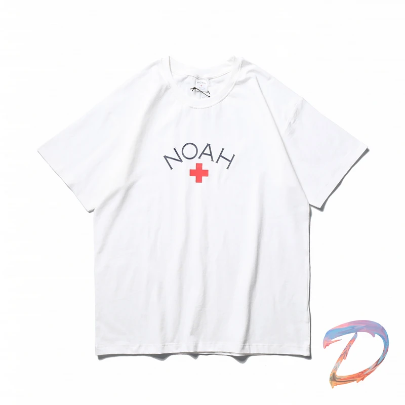 

Men Women NOAH T Shirt Top Version High Quality Cotton Cross Pattern Loose Short-sleeved Oversized NOAH Casual T-shirt