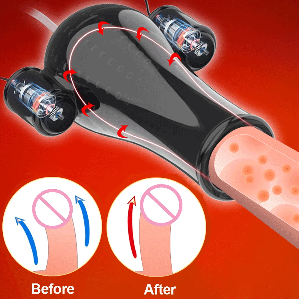 12 Скоростей Мужской Вибратор для члена вакуумный насос пенис Вибрационный