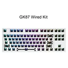 Проводная программируемая механическая клавиатура GK87 GK87S TKL RGB Hot Swap с Bluetooth MX, набор сделай сам