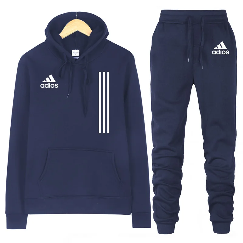 

Tracksuit Ladies Suit Jogging Femme Chandal Mujer 2 Piezas Striped Hoodie Pants Casual Wear Velvet Sportswear Home Wear