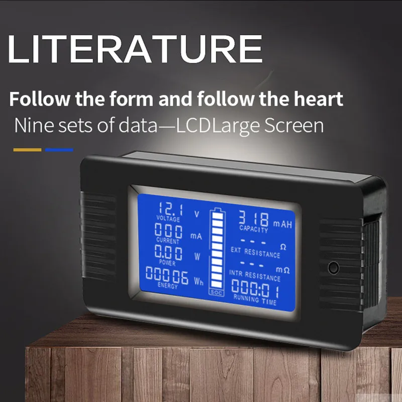 Peacefair тестер заряда батареи силовой Амперметр Вольтметр счетчик энергии