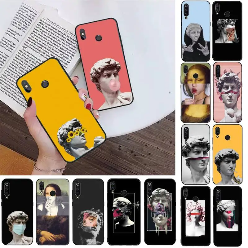 

Great Art Aesthetic David Mona Lisa Phone Case For Redmi K20 4X GO for Redmi 6pro 7 7A 6 6A 8 5plus note 9 pro Capa