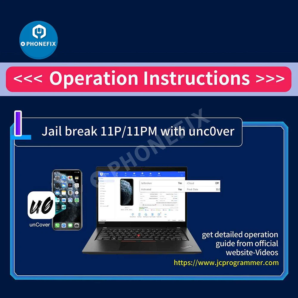 Блокировка Jailbreak Box JC J-BOX для обхода ID и пароля Icloud ПК бесплатно/запрос