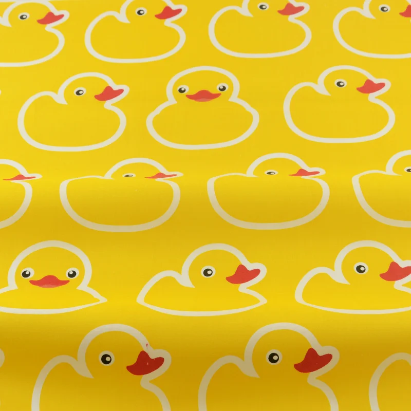 100% хлопчатобумажная ткань красивые большие желтые утки дизайн лоскутное шитье
