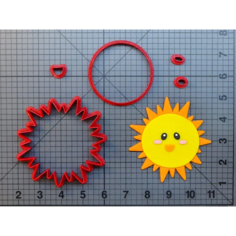 Милые очки с улыбающимся солнцезащитным лицом и луной украшения для печенья из