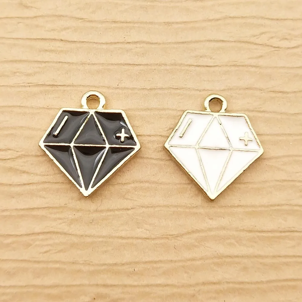 

10pcs 15x16mm enamel triangle charm for jewelry making earring pendant fashion bracelet charm necklace charm diy finding