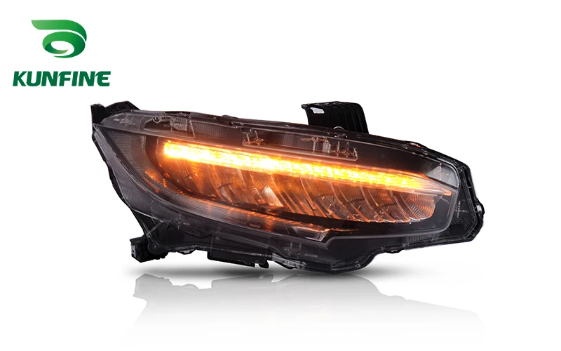KUNFINE стайлинга автомобилей головной светильник в сборе для Honda Civic светодиодный