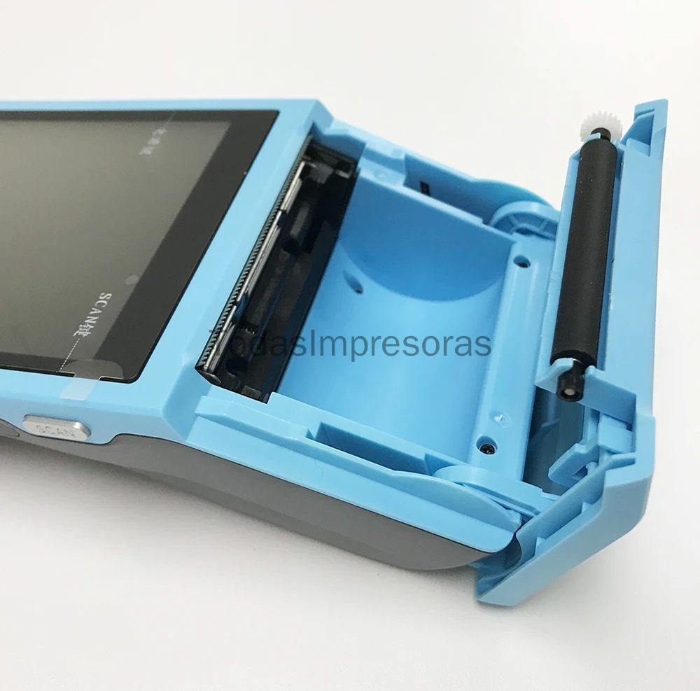 pda handheld pos android 8 1 thermal printers pda terminal 5 5 hd touch 3g wifi bt wireless 58mm nfc barcode scaner impresoras free global shipping