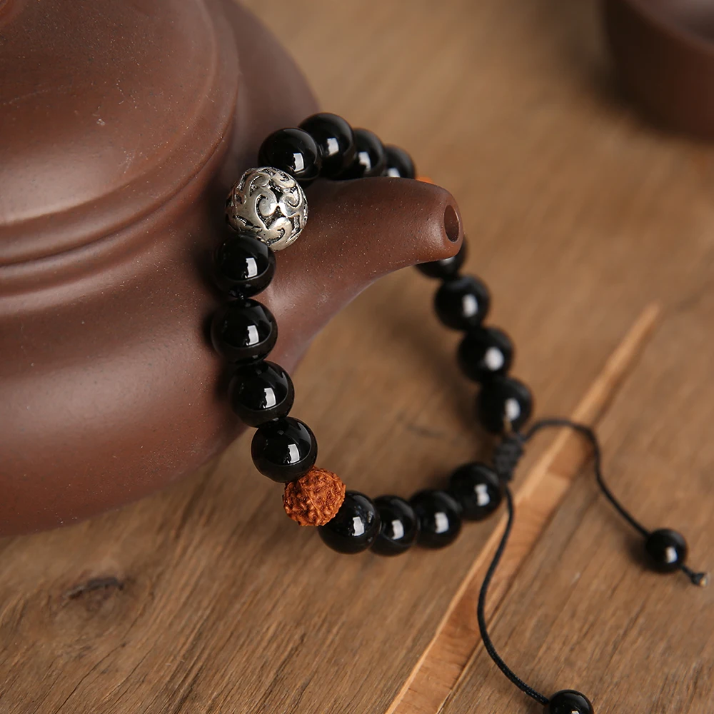 Rttooas черные браслеты из бисера с кристаллами новый модный винтажный Тибетский