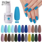 Гель-лак для ногтей, матовый эффект, сине-серый, с блестками, Базовое покрытие, полуперманентный Гель-лак для ногтей