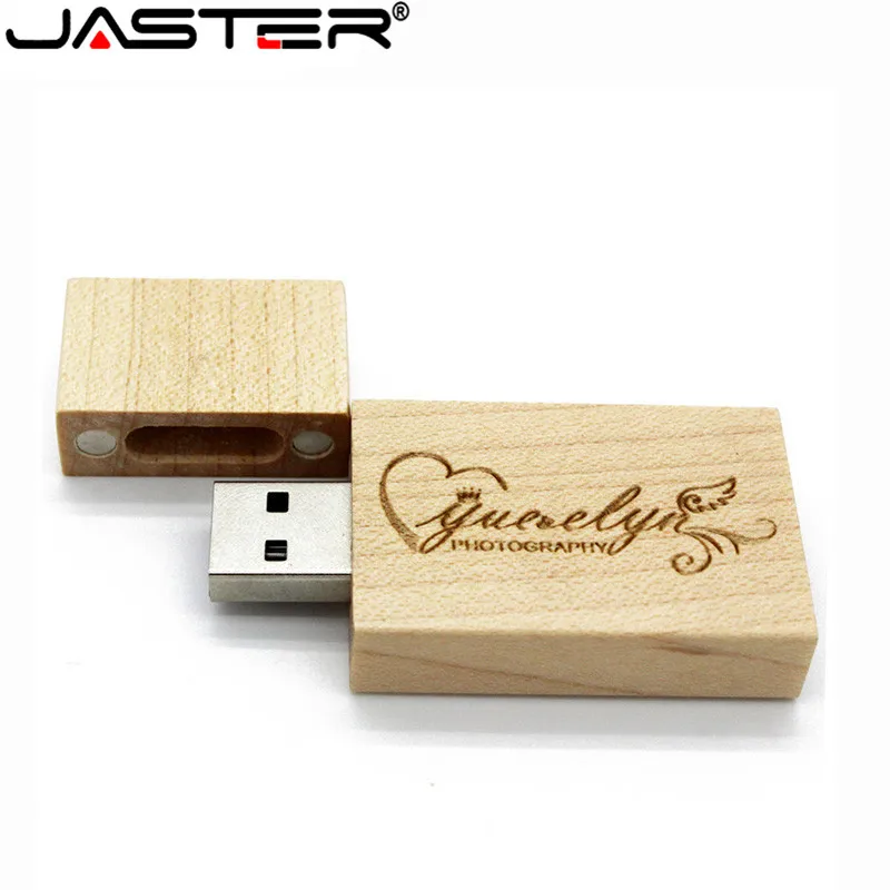 USB флеш накопитель JASTER деревянный 64/16/32 ГБ 4 Гб|u disk|32gb usbwooden usb |