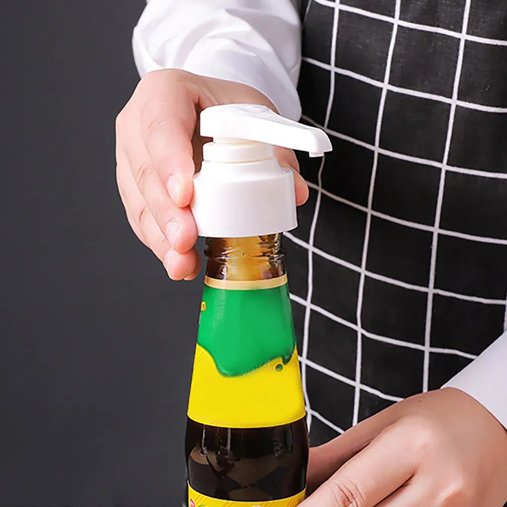 Kitchen Home Condiment Bottle Pressure Nozzle Press Convenient Operated Pump Head Essential Push-type Artifact c50 | Дом и сад