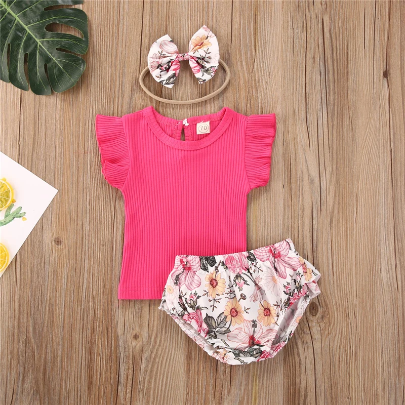 Одежда для новорожденных девочек от 0 до 24 месяцев вязаные топы с короткими